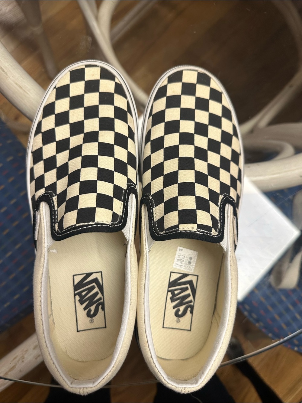 Vans Slip-On Checkerboard Black & Cream